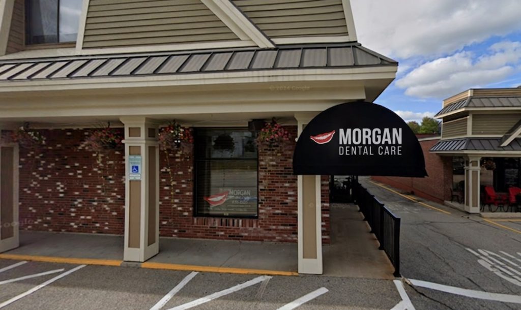 Morgan Dental Care dental office building exterior serving patients from South Windham, ME